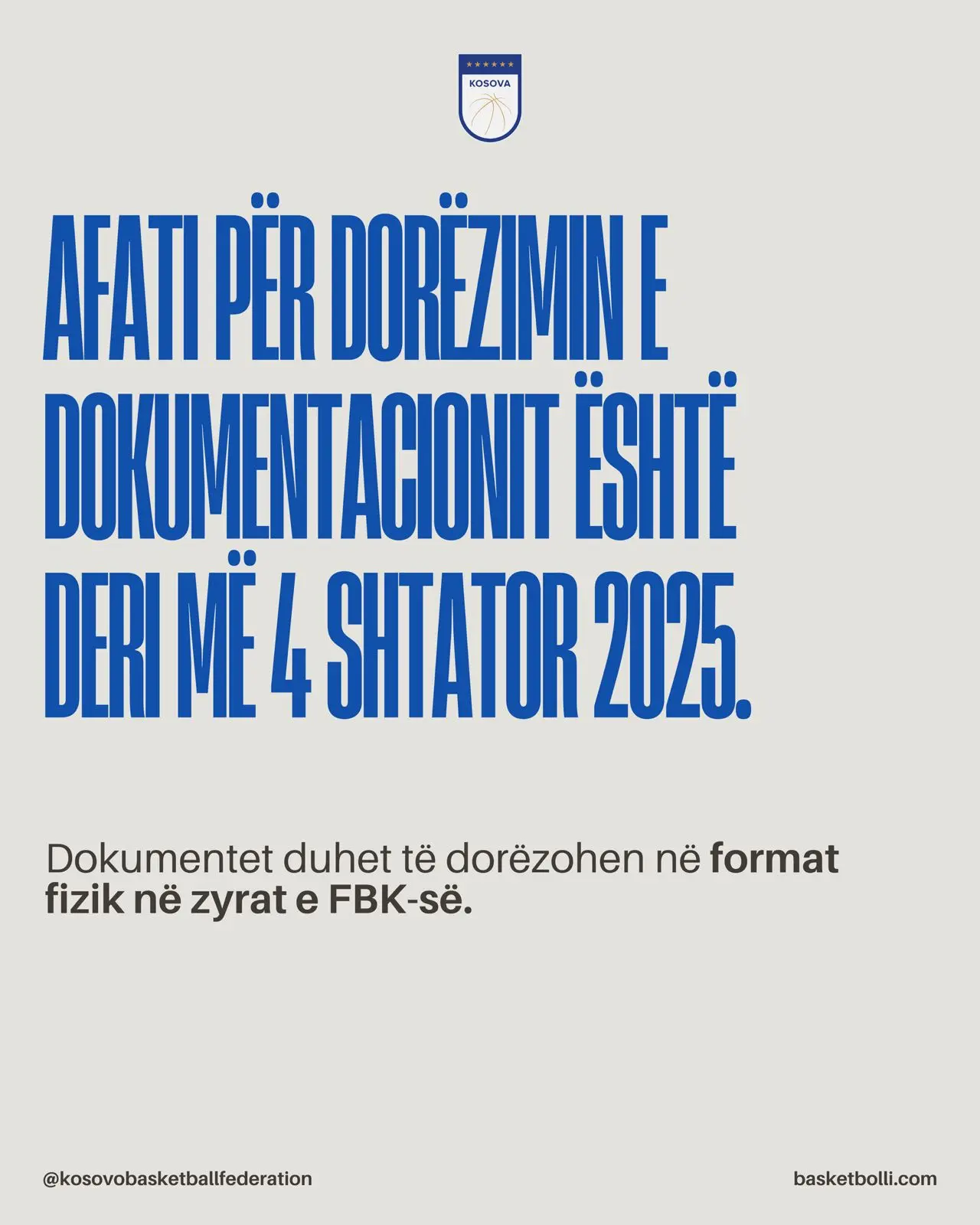 HAPJA E APLIKIMIT PËR LICENCIMIN E KLUBEVE PËR SEZONIN 2025/26